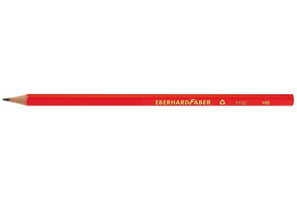 Tekenpotloden driekantig EberhardFaber HB, 12 stuks