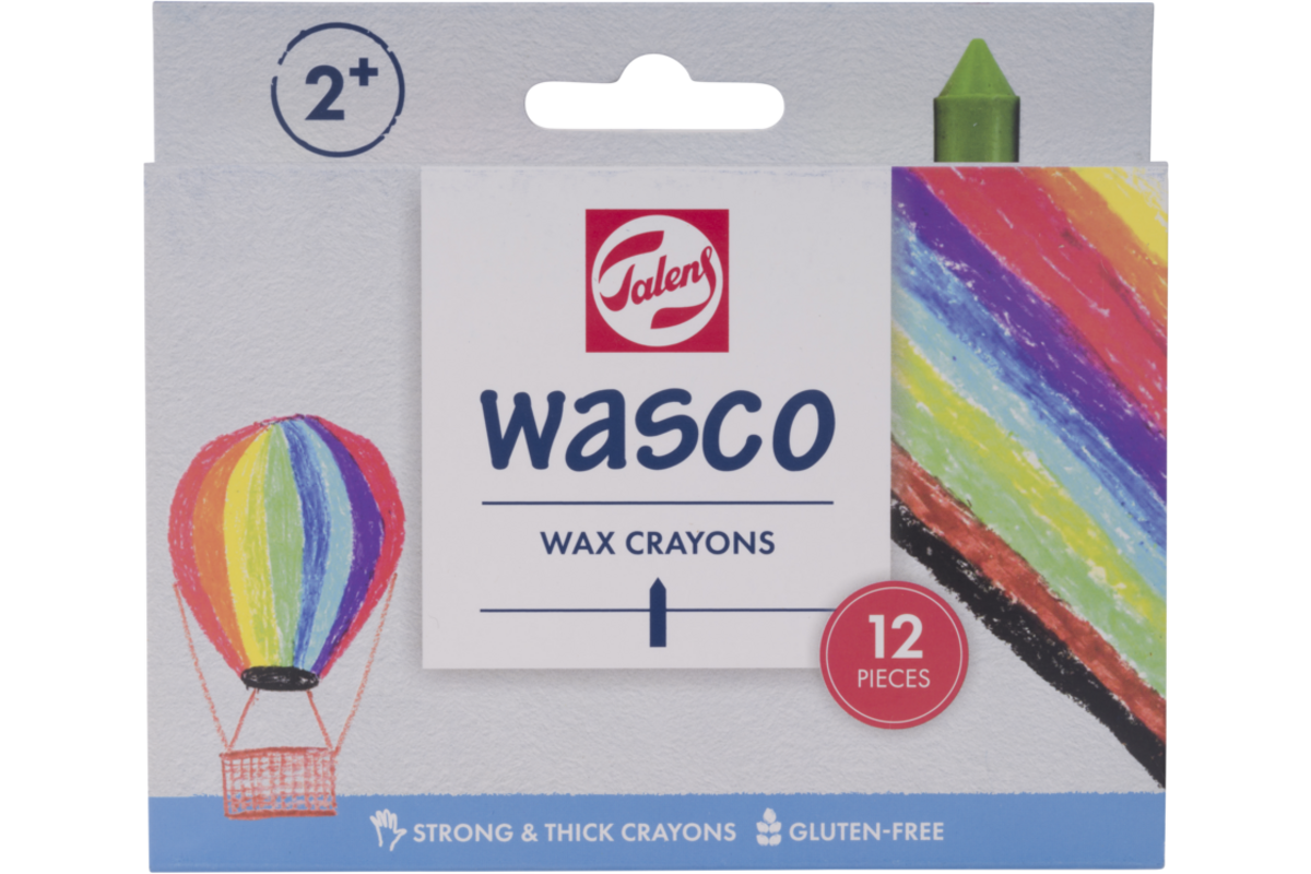 Waskrijt Wasco assorti, 12 stuks