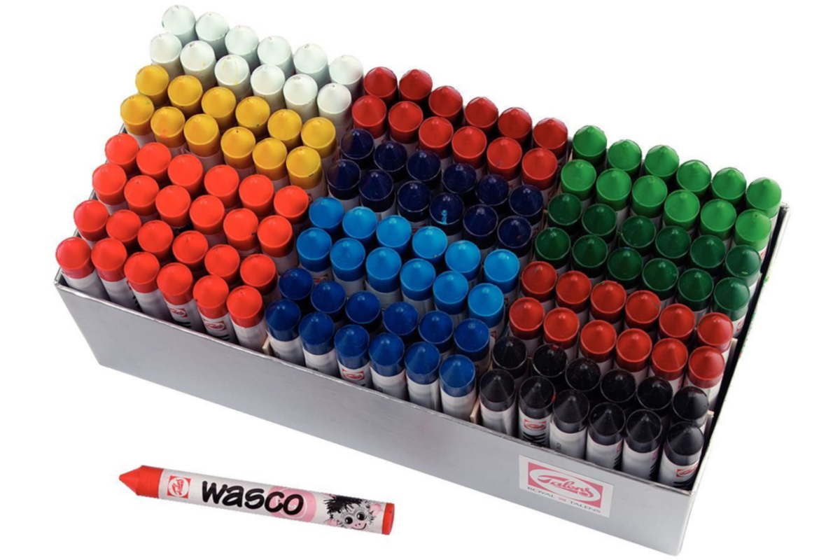 Waskrijt Wasco assorti, 144 stuks