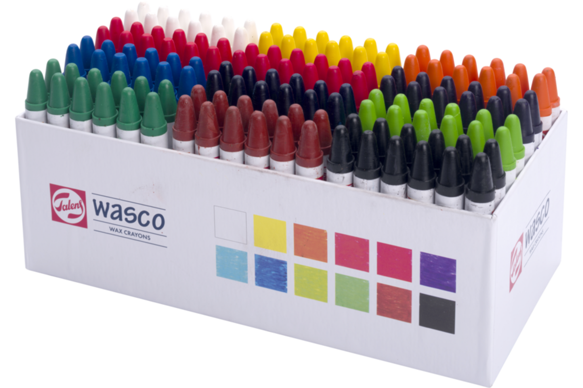 Waskrijt Wasco assorti, 144 stuks