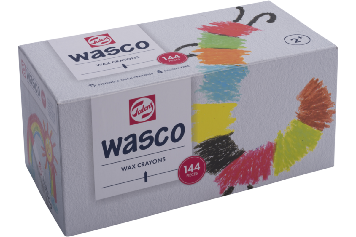 Waskrijt Wasco assorti, 144 stuks