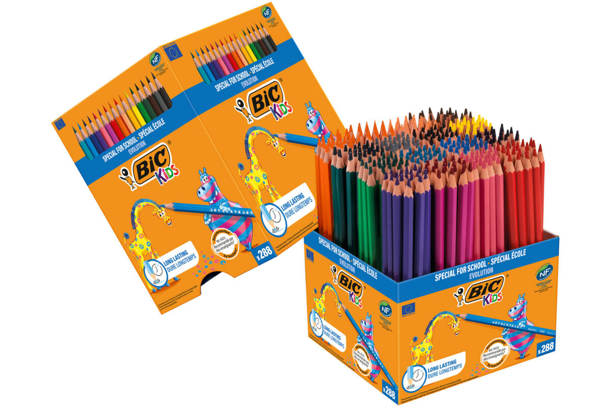 Kleurpotloden BIC Kids Evolution, class pack 248 + 40 gratis