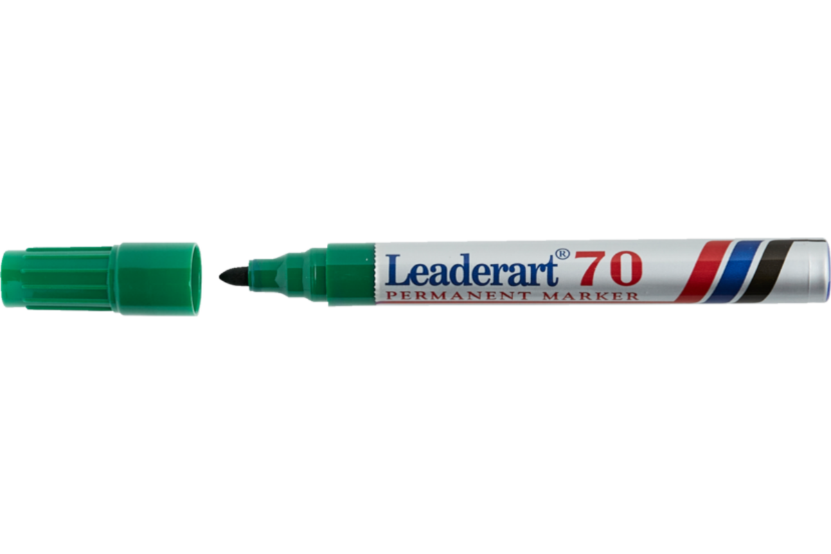 Permanent marker rond 1-3 mm groen