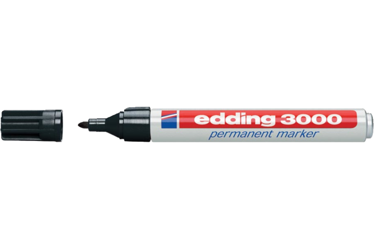 Permanent marker edding 3000 1,5-3 mm zwart
