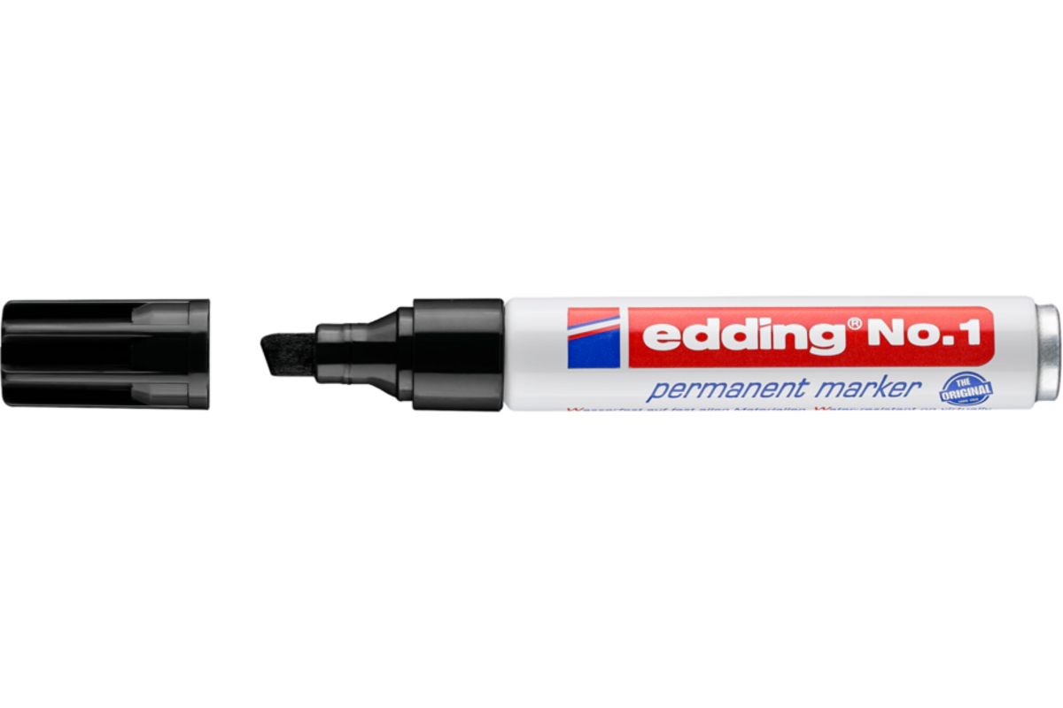 Permanent marker edding No.1 zwart