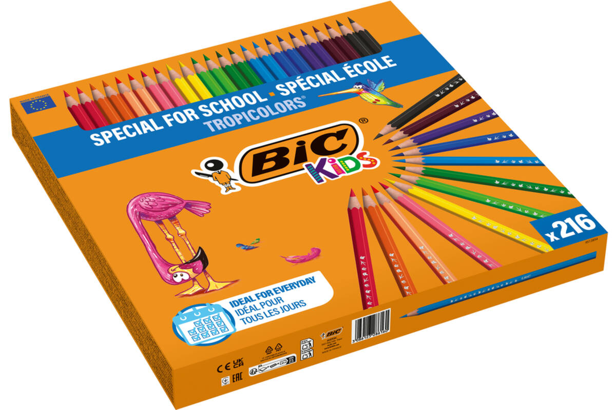 Kleurpotloden BIC TropiColors kleurpotlood Class Pack 216