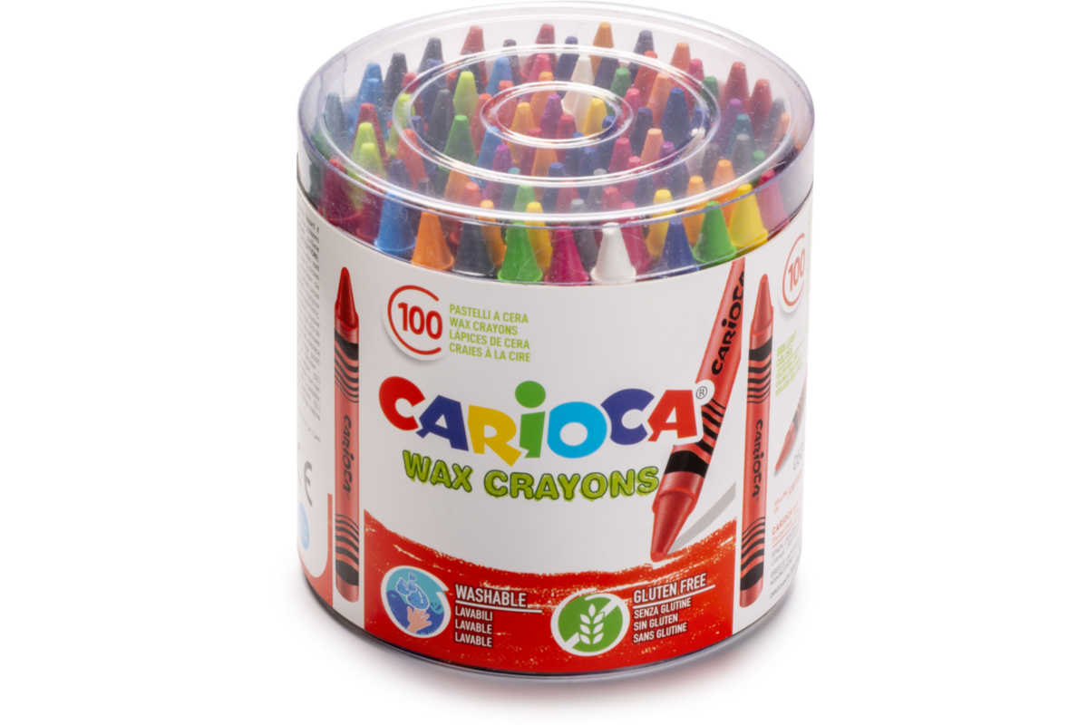 Waskrijtjes Carioca Wax assorti, 100 stuks