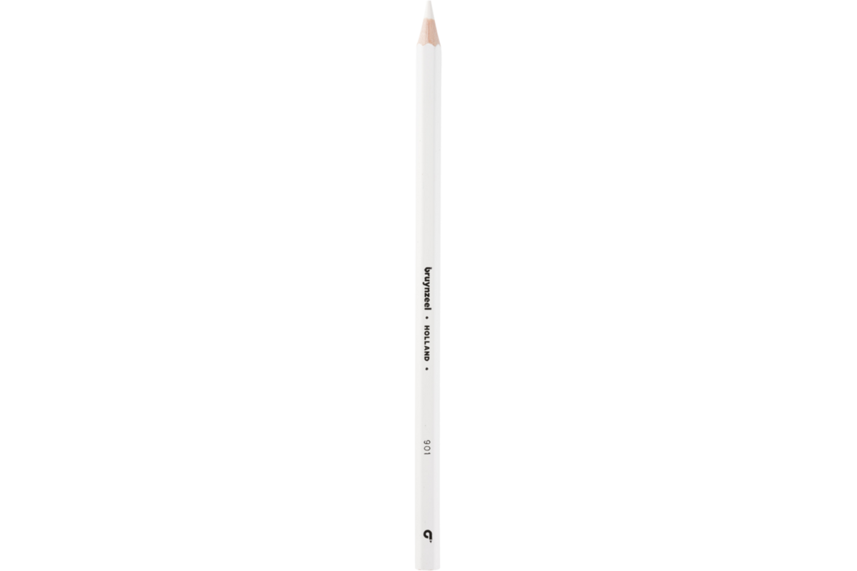 Kleurpotloden Bruynzeel super wit, 12 stuks