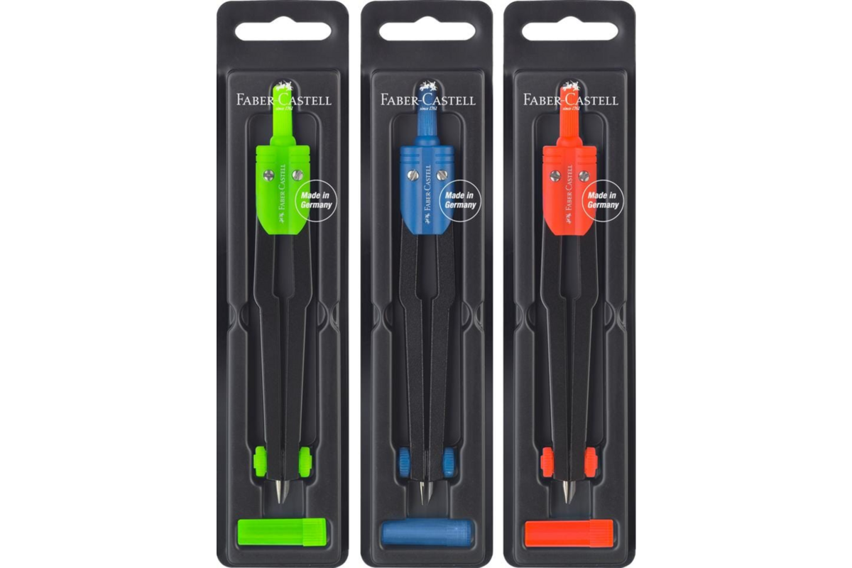 Passer met potloodstift Faber-Castell assorti