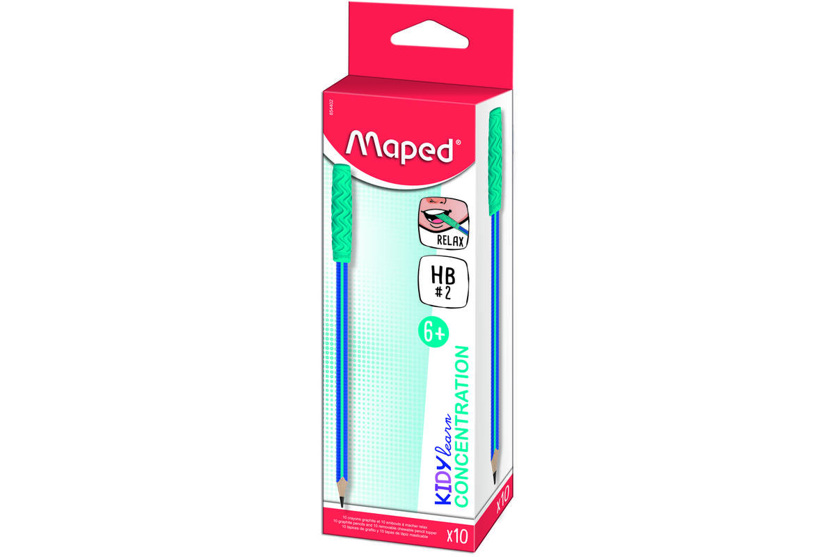Potloden HB Kidy Learn concentratie, 10 stuks