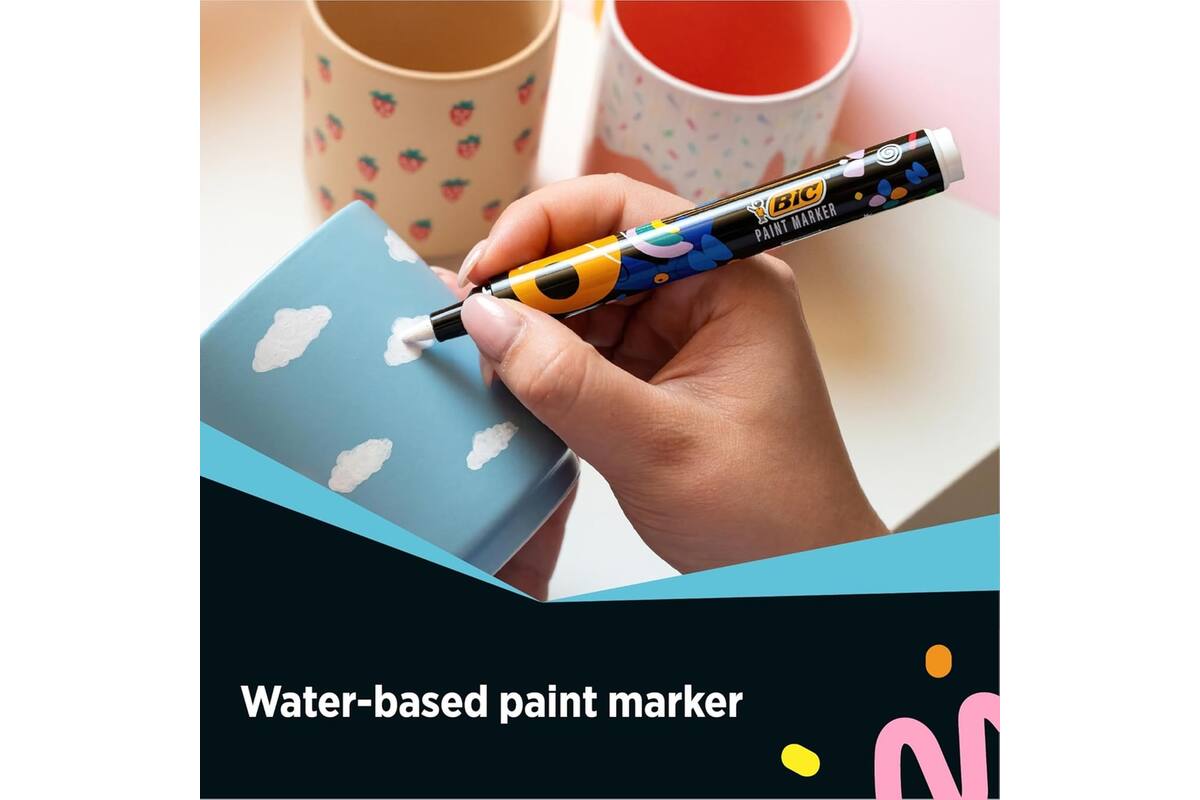 Acrylmarker BIC paint assorti, 12 stuks