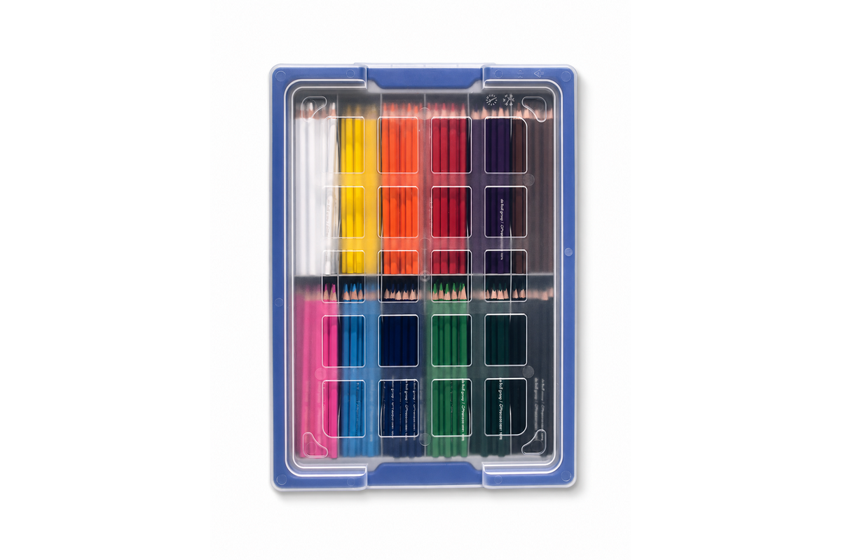Kleurpotloden | de Rolf groep | zeskantig 7 mm assorti classpack, 288 stuks