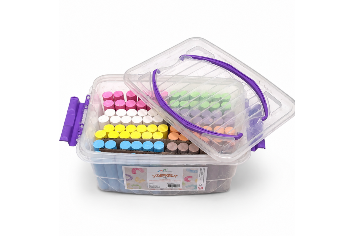 Stoepkrijt | de Rolf groep | Premium klassenpakket, 96 stuks