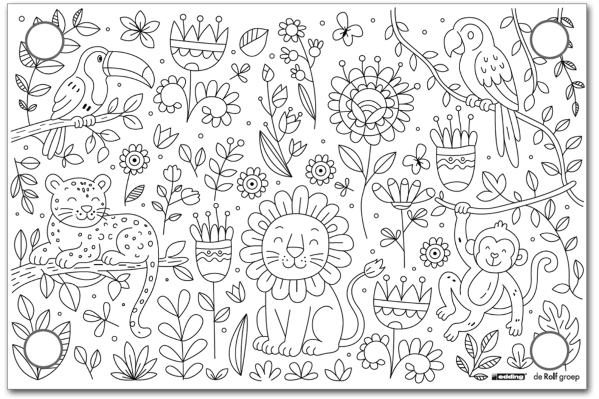 Buitenposter 30 x 40 cm Jungle