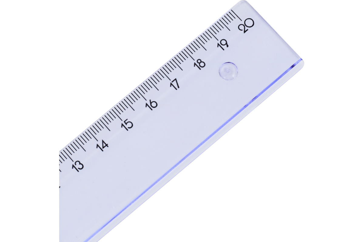 Liniaal plastic 20 cm, 20 stuks