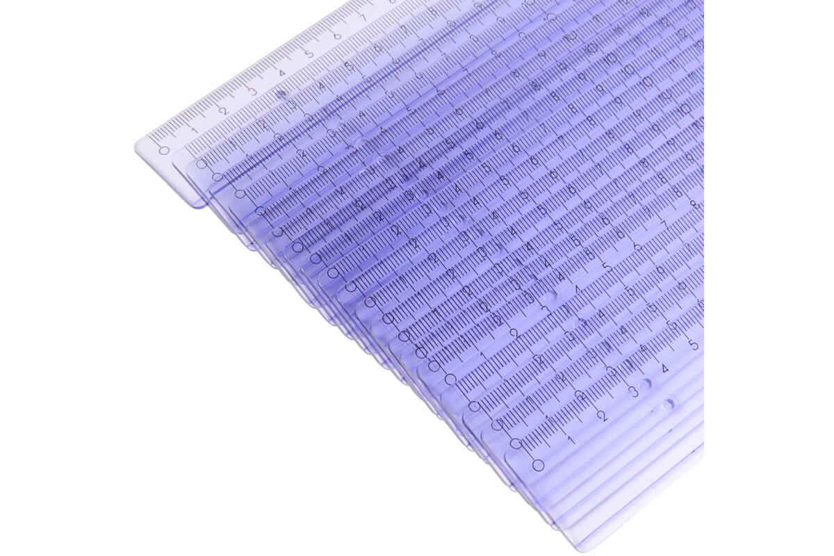Liniaal plastic 30 cm, 20 stuks