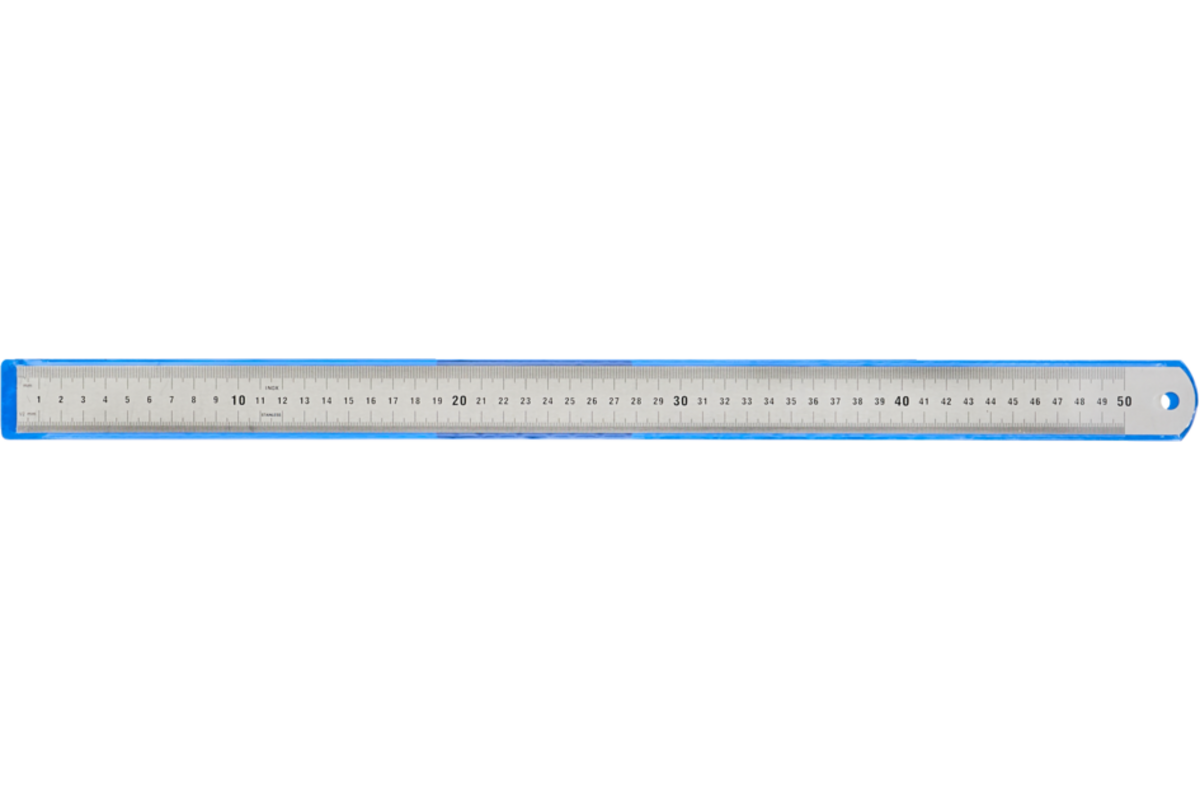 Liniaal roestvrijstaal, 50 cm