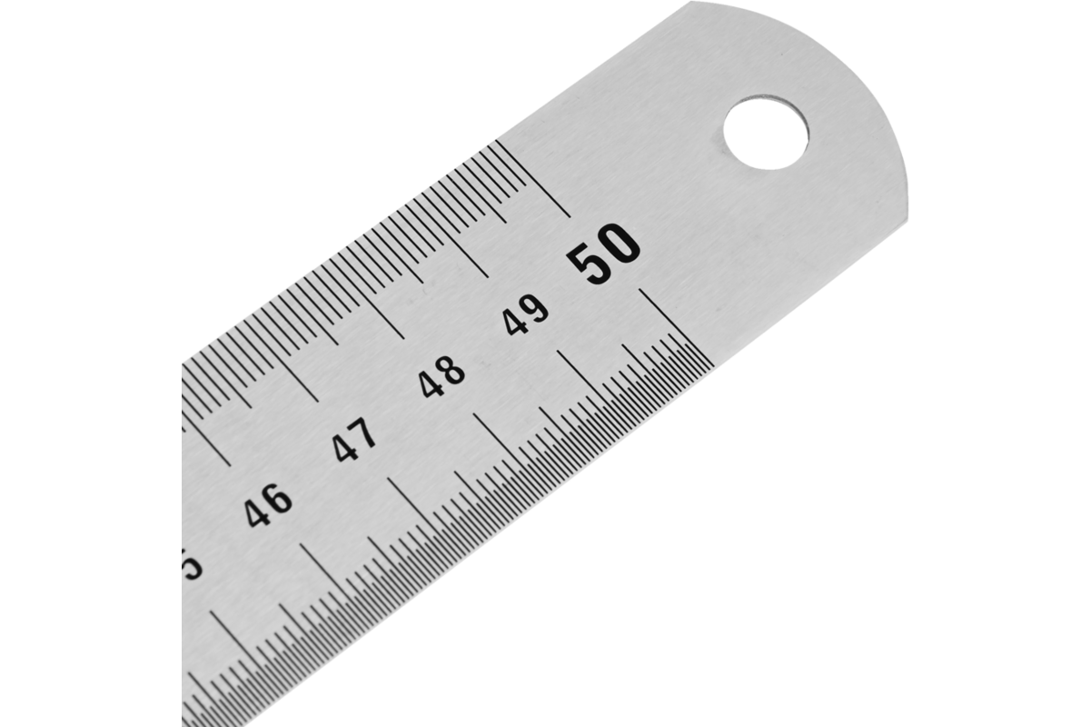 Liniaal roestvrijstaal, 50 cm