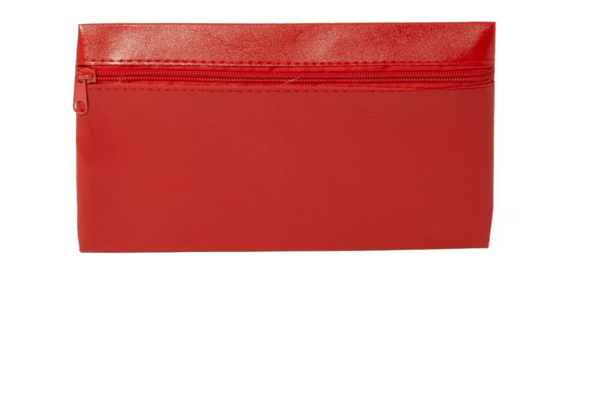 Schooletui helder rood 26 x 15 cm