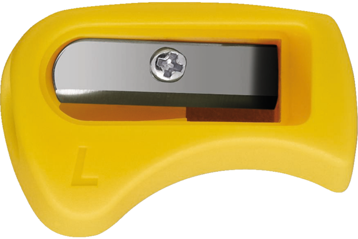 Puntenslijper links STABILO EASYgraph en EASYcolors geel