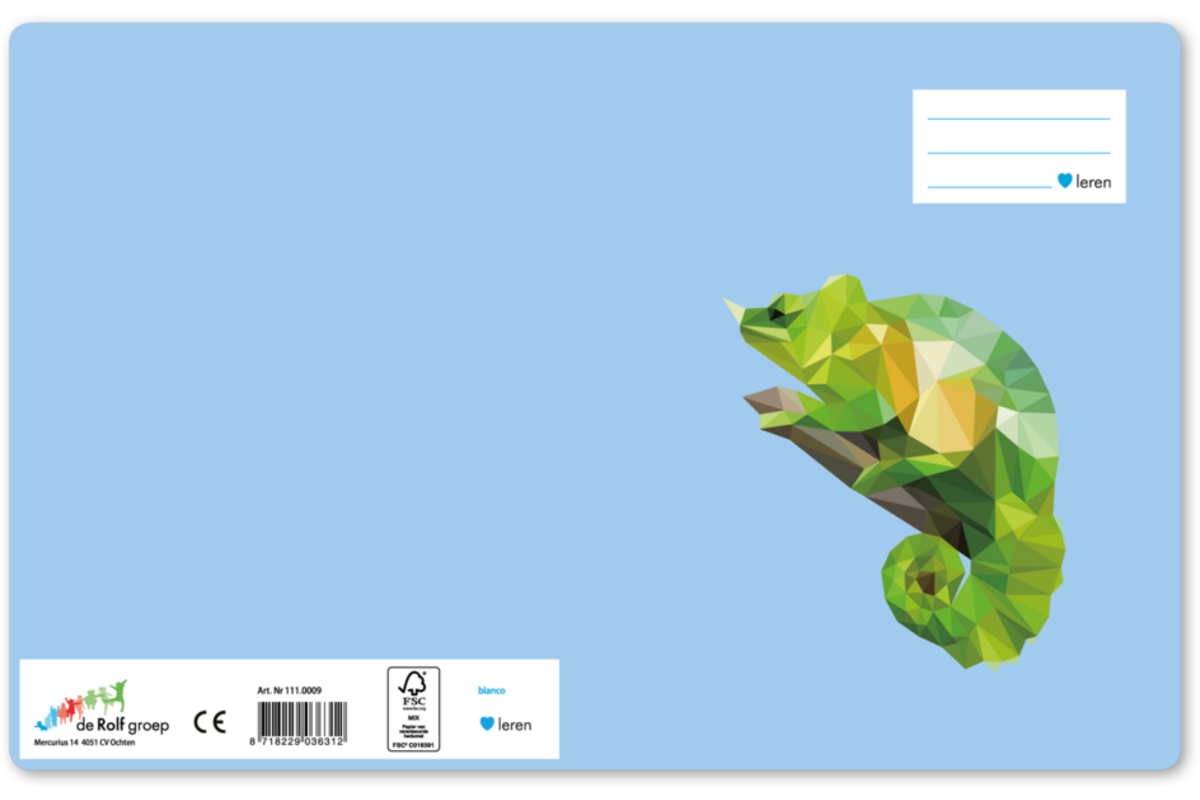 Tekenschriften blanco, geo dieren, 16,5 x 21 cm, 120 gr (25 stuks)