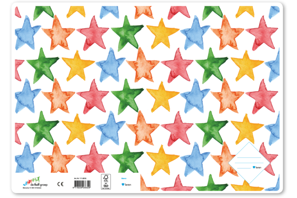 Tekenschriften blanco, sterren, 21 x 29,7 cm (A4), 120 gr (25 stuks)