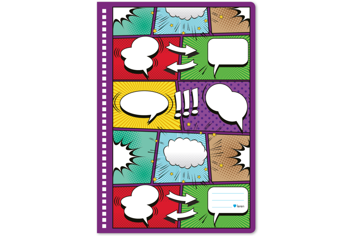 Plakboek  blanco, comic, 22 × 32 cm