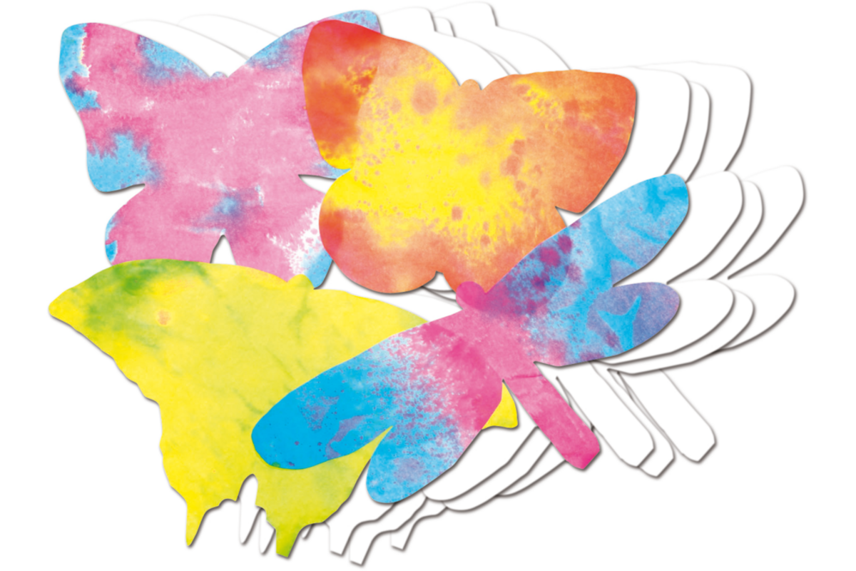 Filterpapier vlinders 18 x 28 cm, 48 stuks