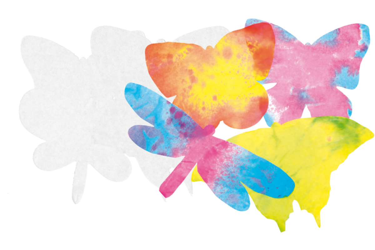 Filterpapier vlinders 18 x 28 cm, 48 stuks