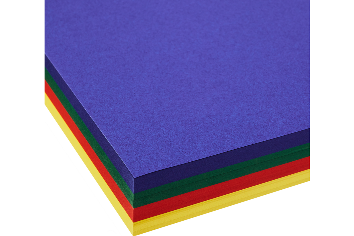 Tekenpapier A4, 4 kleuren 240 vel, 120 grs.