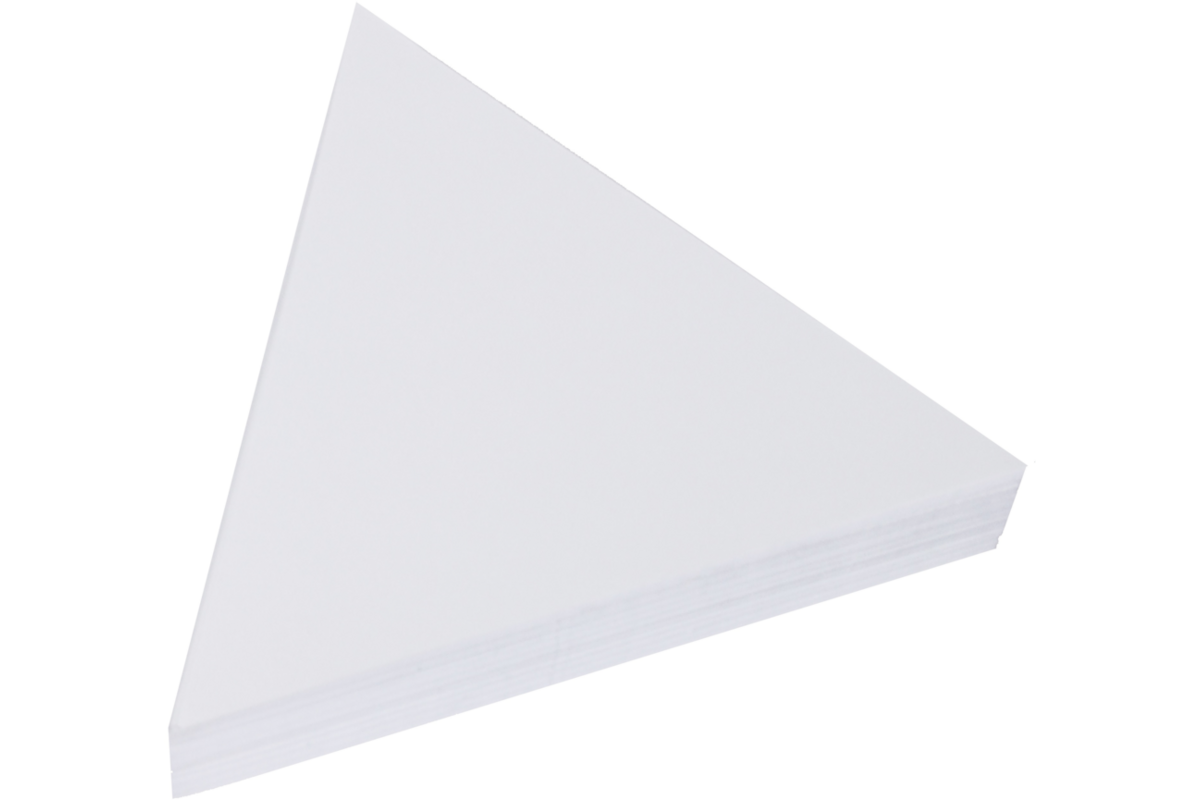 Tekenpapier driehoek 20 cm wit 250 vel, 120 grs.