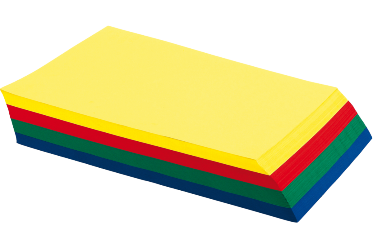 Wasco tekenpapier 25 x 32 cm in 4 kleuren 240 vel, 120 grs.
