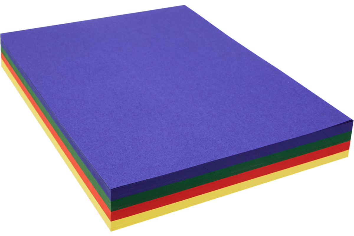 Wasco tekenpapier 25 x 32 cm in 4 kleuren 240 vel, 120 grs.