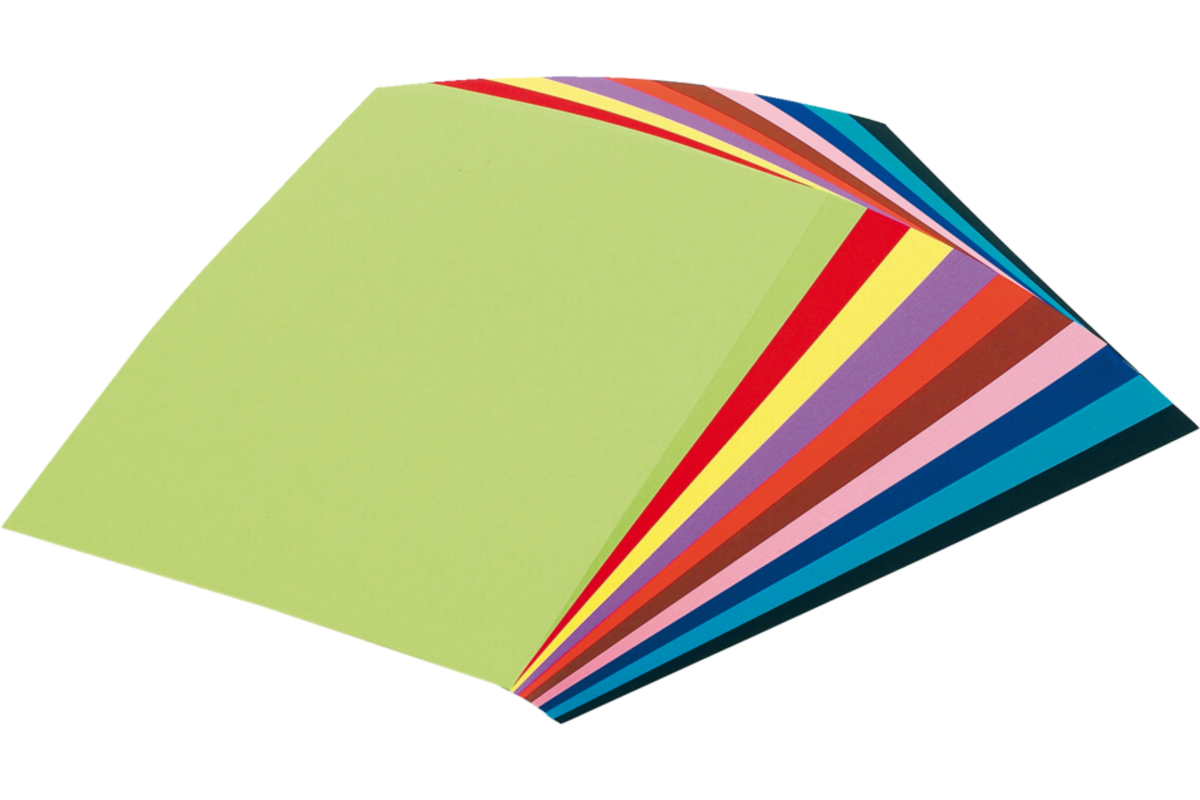 Tekenpapier dixtint 24,5 x 33,5 cm 10 kleuren 200 vel, 120 grs.