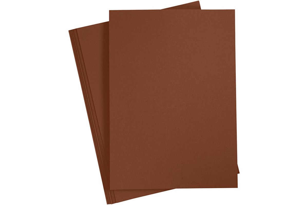 Omslagkarton bruin A4, 250 vel, 120 grs