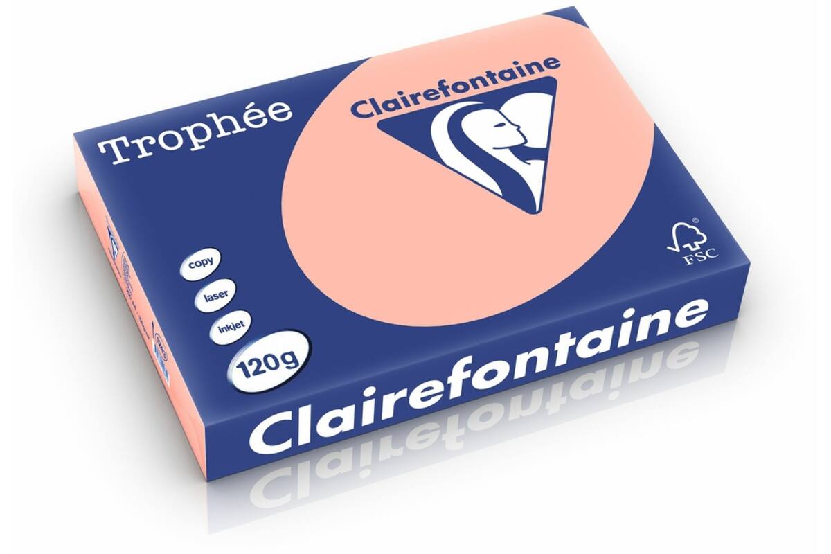 Omslagkarton perzik A4 FSC houtvrij 250 vel, 120 grs.