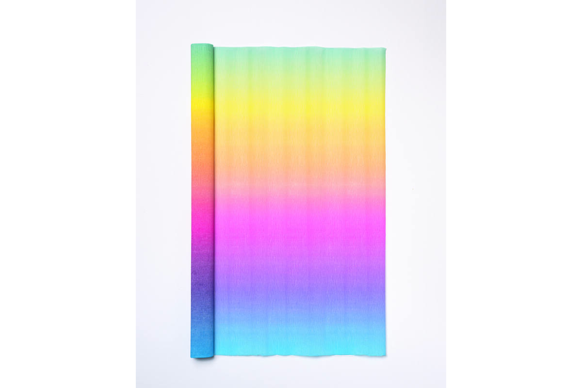 Crêpepapier regenboogkleuren 50 x 250 cm (10 stuks)