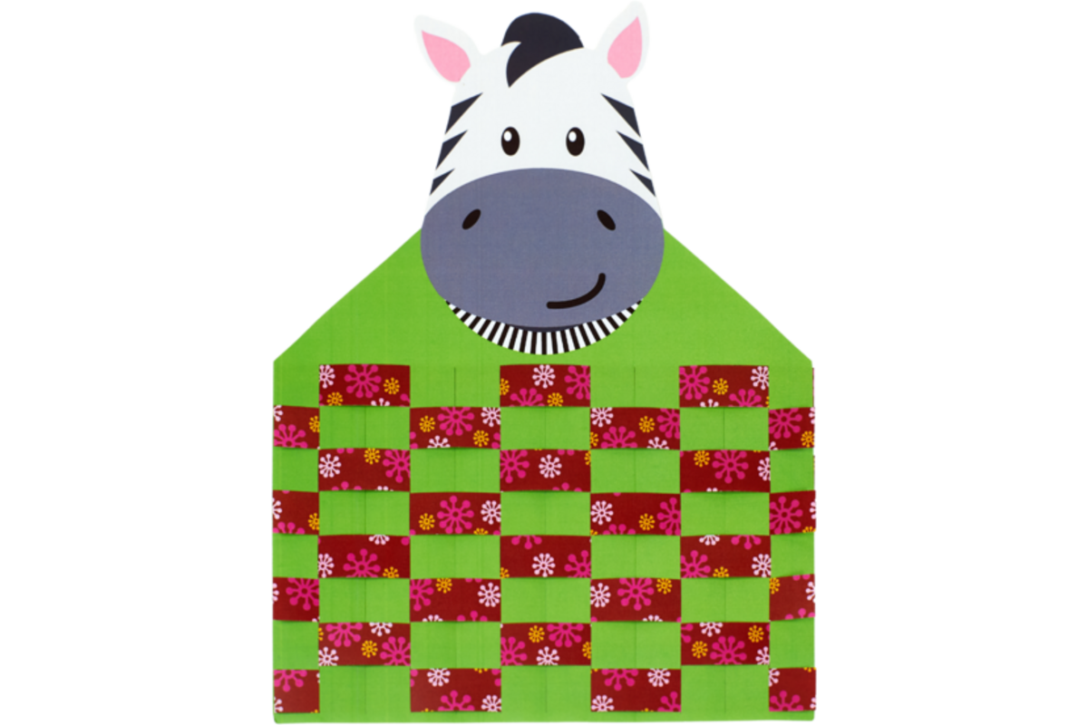 Weefmat Afrikaanse dieren, 24 stuks