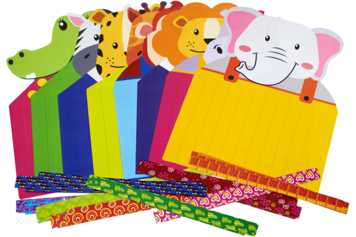Weefmat Afrikaanse dieren, 24 stuks