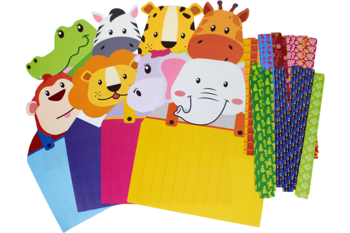 Weefmat Afrikaanse dieren, 24 stuks