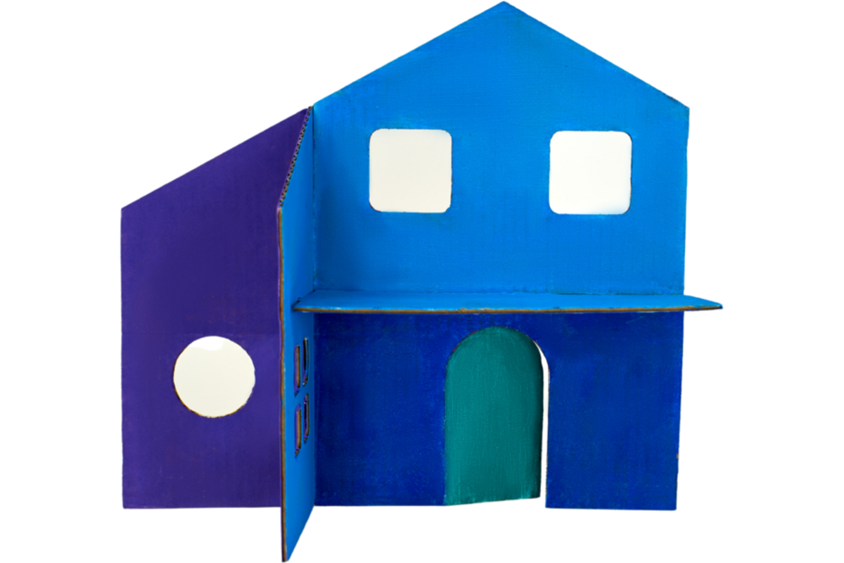 Poppenhuis gestanst, 12 stuks