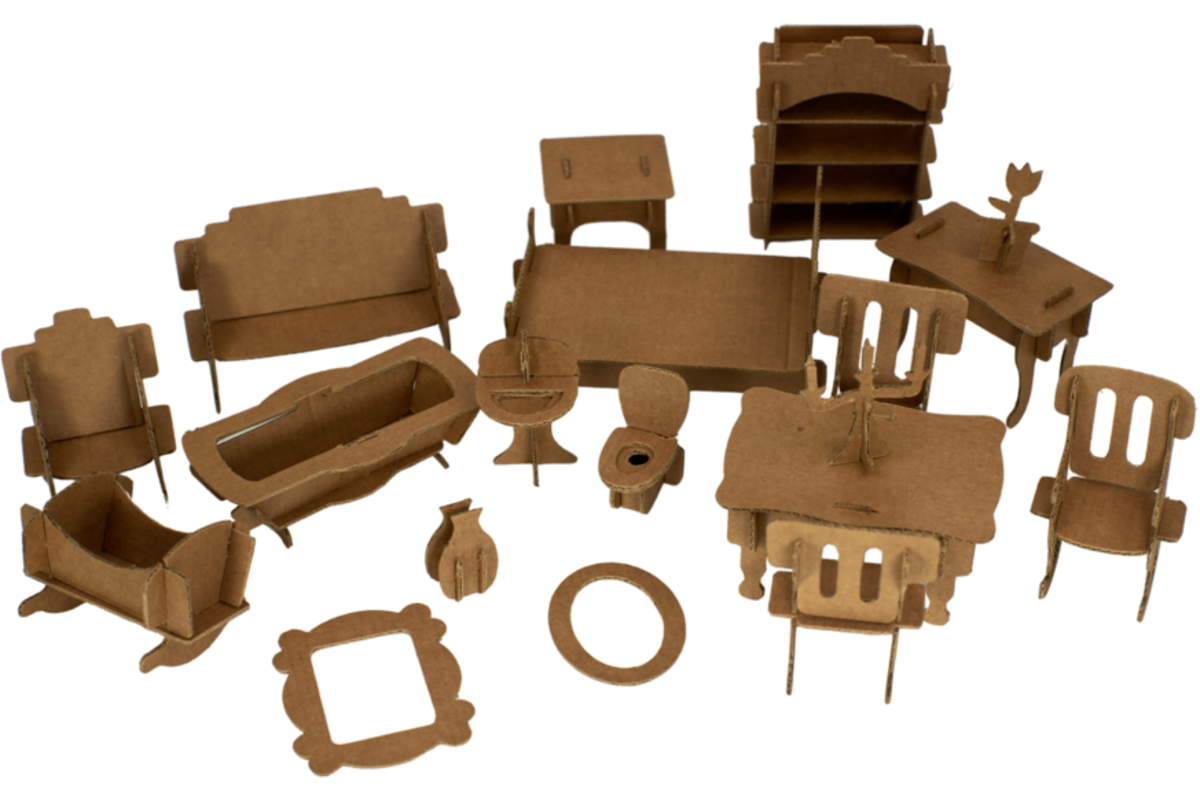 Poppenhuismeubels om te versieren, 20 sets