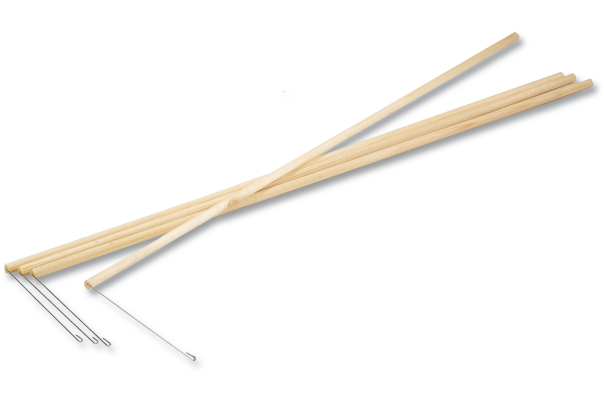 Lampionstokjes met veer 60 cm 50 stuks