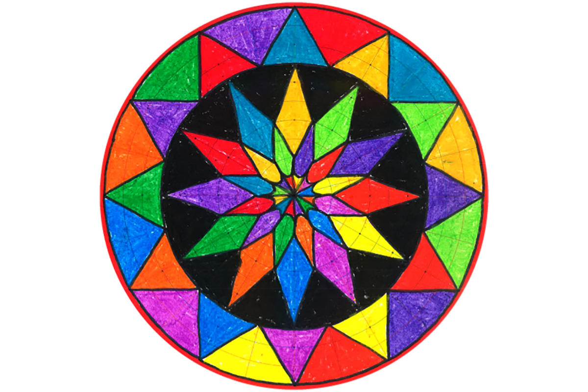 Mandala vellen 28 x 28 cm, 36 stuks