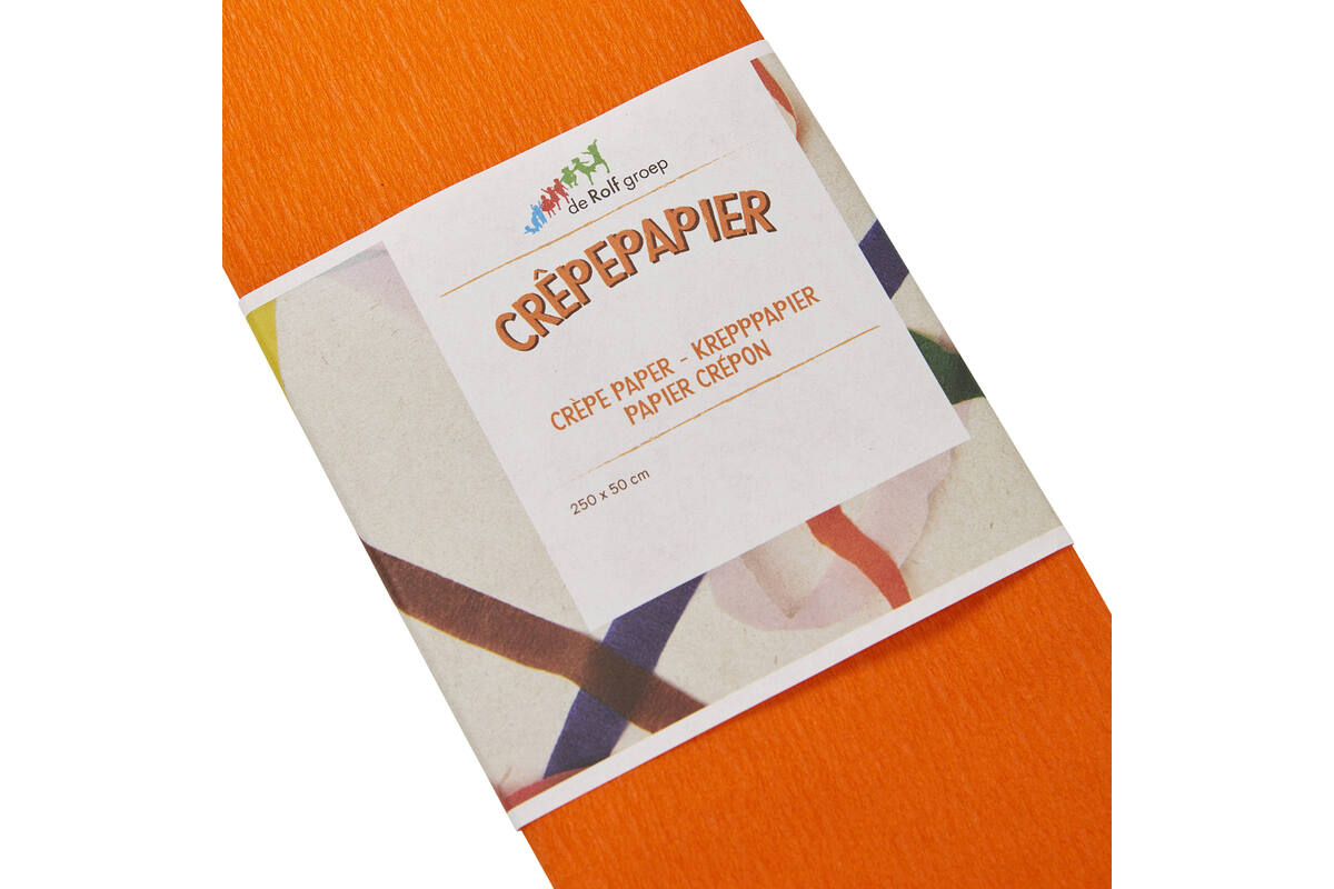 Crêpepapier oranje 250 x 50 cm