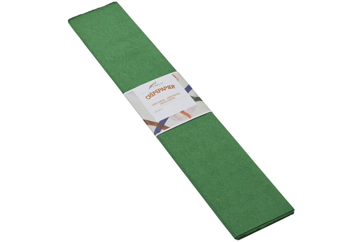 Crêpepapier donkergroen 250 x 50 cm