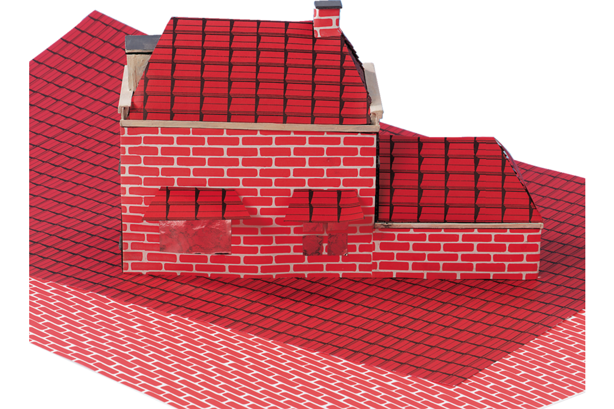Steentjespapier 50 x 34 cm rood 100 vel