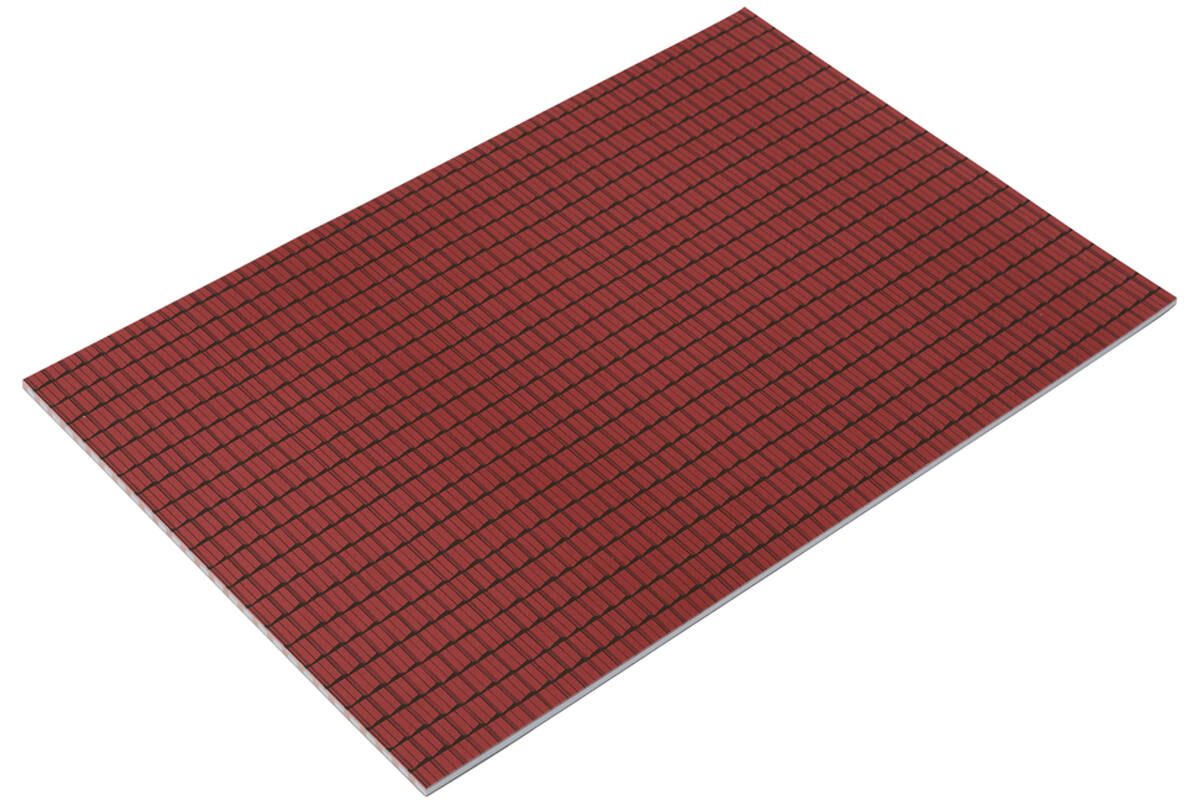 Dakpannenpapier 50 x 34 cm rood, 100 vel