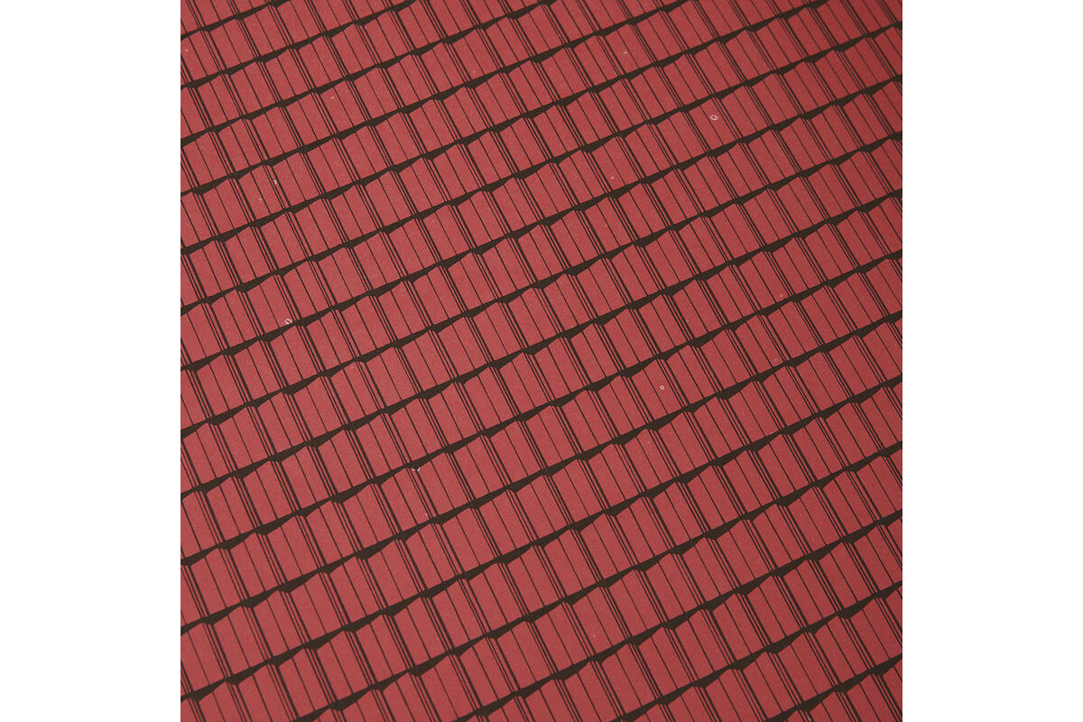 Dakpannenpapier 50 x 34 cm rood, 100 vel