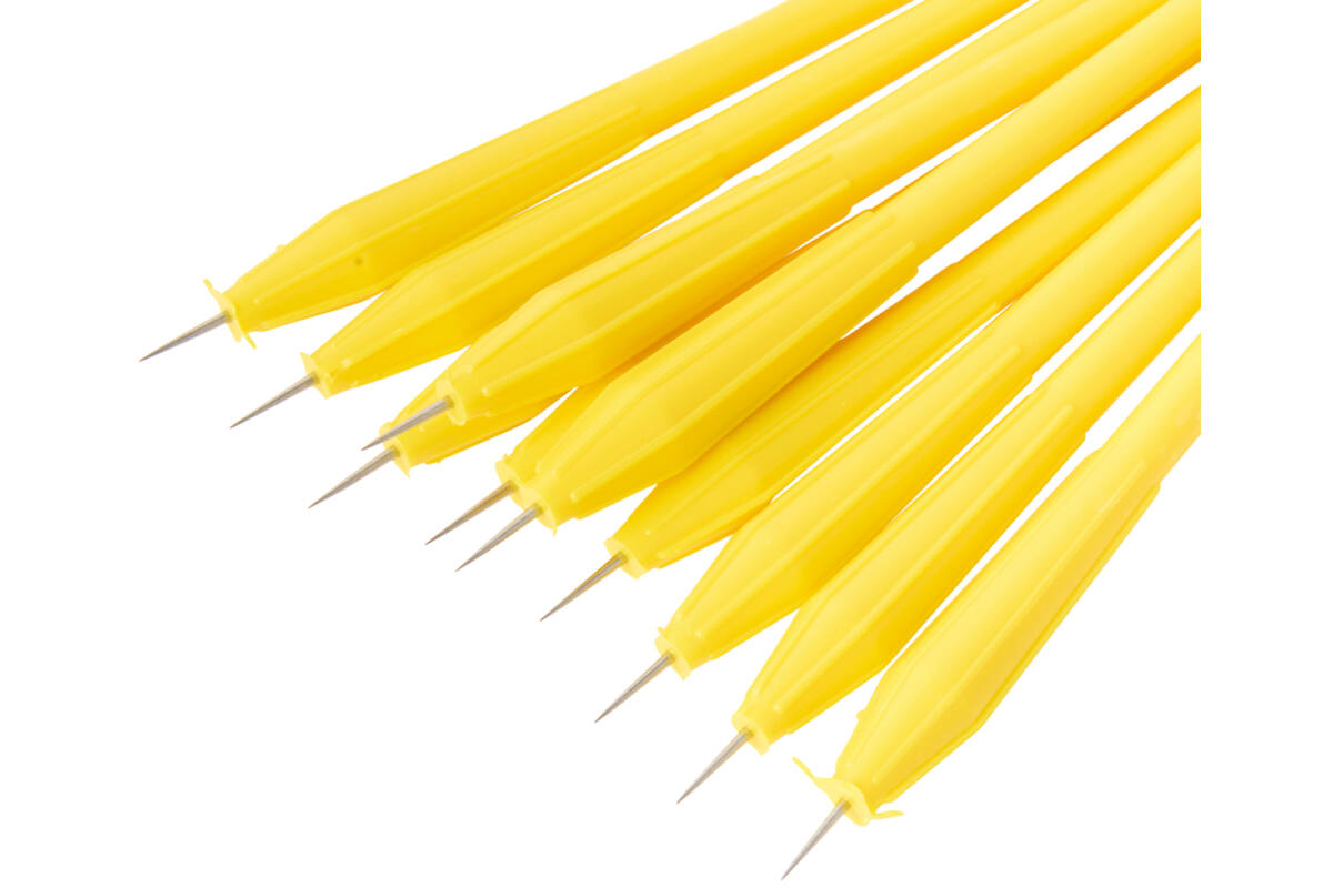 Prikpennen lengte 14 cm geel 10 stuks
